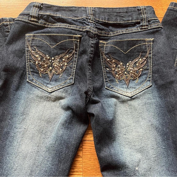 Y2K Low rise bootcut jeans with butterfly design 🦋 - Picture 5 of 5